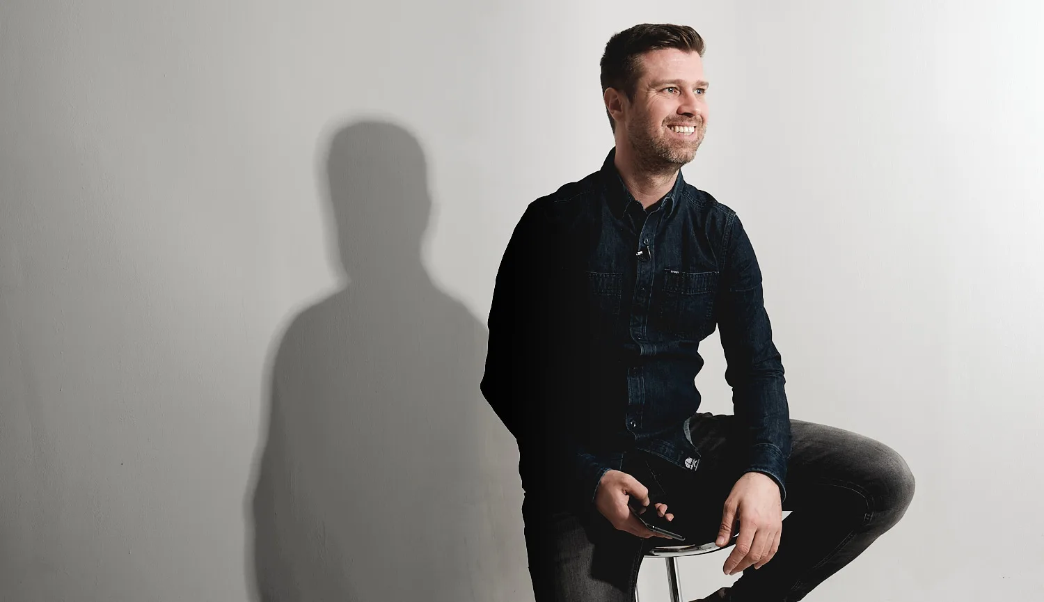 Michael Damböck im Studio Stuttgart-Ost